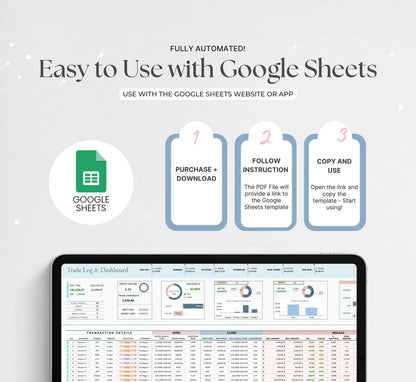 Simple Trading Journal – Google Sheets Trade Log + Automated Performance Dashboard